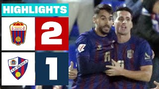 CD ELDENSE 2  1 SD HUESCA I RESUMEN LALIGA HYPERMOTION [upl. by Bartholomeus265]