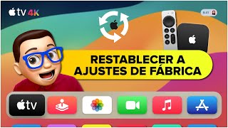 Cómo RESTABLECER o RESTAURAR el APPLE TV a los Ajustes de Fábrica ⏪ [upl. by Isak430]