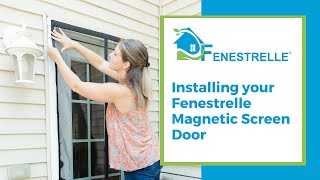 How to install a Fenestrelle Magnetic Screen Door [upl. by Eilegna]