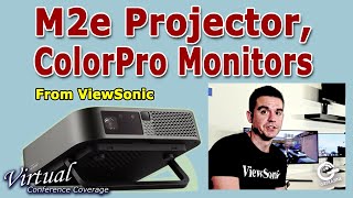 ViewSonic M2e Portable Projector ColorPro and Multimedia Monitors [upl. by Shear]