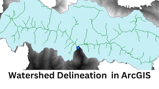 How to delineate Watershed Using Outlet Point in ArcGIS Pour Point Hydrology [upl. by Harve46]