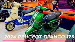 New 2024 Peugeot Django 125 CC CLASSIC 4k Details [upl. by Prud418]