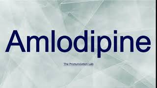 Amlodipine Pronunciation How to Say Amlodipine  Clear and Easy Tutorial [upl. by Cope]