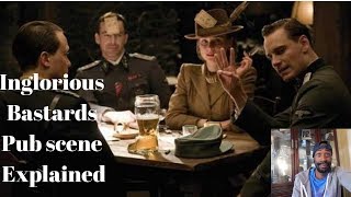 Inglorious Bastards Pub Scene ExplainedReaction [upl. by Race]