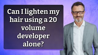 Can I lighten my hair using a 20 volume developer alone [upl. by Nenney878]