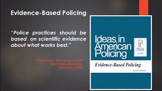 Implementing EvidenceBased Policing [upl. by Enitsirhk649]