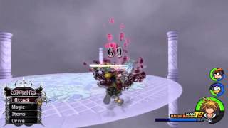 KH HD 25 ReMIX  Marluxia Data Battle KH2FM Critical Mode [upl. by Mayrim]