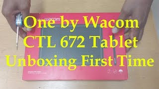 My First Graphic Tablet  One by Wacom CTL672  Quick Unboxing Video [upl. by Sumerlin835]