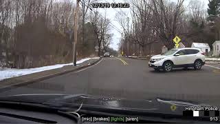 Driver Pulls Out In Front of Police Cruiser [upl. by Halet826]