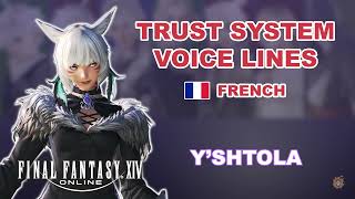 FFXIV  Trust System Voice Lines Yshtola French Voice [upl. by Maris]