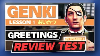 Genki Lesson 1 Greetings  Review Test [upl. by Acemat]