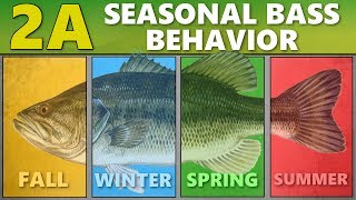 INTERMEDIATE GUIDE to BASS FISHING 2A  Seasonal Bass Behavior [upl. by Pavyer]