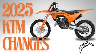 Whats NEW with the 2025 KTM dirtbikes [upl. by Gant]