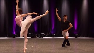 Marianela Nuñez and Thiago Soares rehearse Diamonds from Jewels The Royal Ballet [upl. by Acireed749]