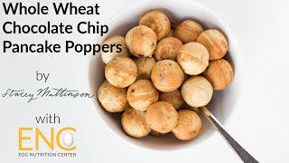 Whole Wheat Chocolate Chip Pancake Poppers [upl. by Yemaj976]