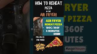 How To Reheat Pizza In An Air Fryer shorts [upl. by Enaillil]