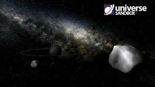 Custom Haumea And Moons Simulation Universe Sandbox ² [upl. by Takeshi]