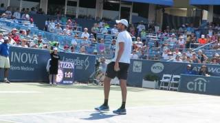 Ivo Karlovic 2016 Citi Open  Flawless Service Game [upl. by Ellevehc]