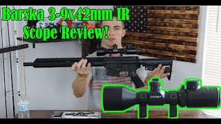 Barska 39x42mm Rifle Scope Full Review [upl. by Netsua]