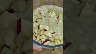 1 cup oatmeal and 1 apples and bananas healthy diet cake shorts [upl. by Chantal]