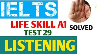 A1 Life Skills Listening with Answers  A1 A1 listening  test 29 [upl. by Jehial]