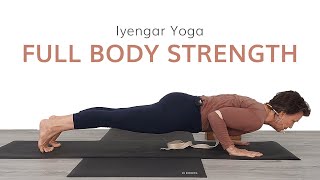 Full Body StrengthIntermediate Iyengar Yoga [upl. by Nadda304]