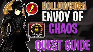 AQW Hollowborn Envoy Of Chaos Quest Guide join hollowdeep  Chaorrupted TimeTravel Fairys Location [upl. by Navets240]