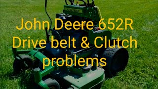 John Deere 652R drive belt and pto clutch issues [upl. by Hareehat]