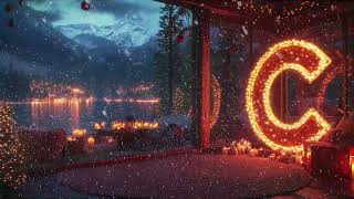 Cozy Winter Wonderland Ambience 🎄 Relaxing Christmas Jazz for Peaceful Evenings by the Fire [upl. by Sartin]