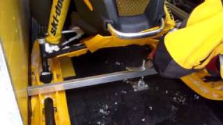 Installing front snowmobile tiedown bar using FAST CLAMP II from slednstuffcom [upl. by Alfonzo]