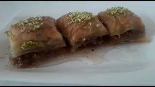 Baklava o Baklawapistachos o nuecesRamadan Mubarakبقلاوة بمناسبة رمضان الشهر الكريم عواشركم مبروك [upl. by Lladnek]