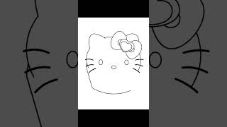 Cute Hello Kitty Drawing drawingtutorial hellokitty viralvideo [upl. by Naliorf]