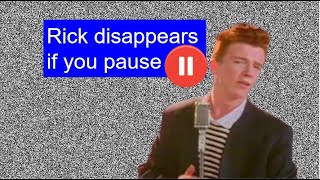 Rick Roll but if you pause the video Rick dissapears  Gaming with Charlie [upl. by Ching]