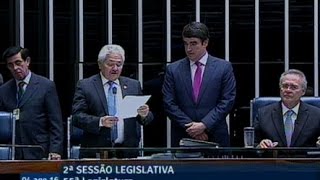 Parecer de Antônio Anastasia sobre o processo de impeachment é recebido e lido em Plenário [upl. by Kira]