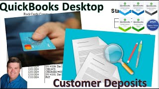 Record Customer Deposits in QuickBooks [upl. by Aleafar]