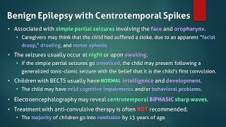 Benign Epilepsy with Centrotemporal Spikes BECTS [upl. by Schrick]