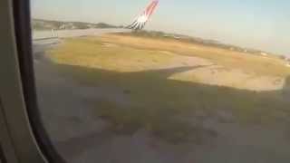 B738 Unstabilized Approach Leads to runway overrun at Thessaloniki Airport [upl. by Heti751]