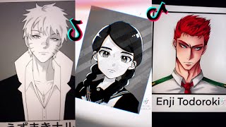 Bye Guys Hi Ladies  Tiktok Anime Drawing Trend  Tiktok Compilation [upl. by Lebasy]