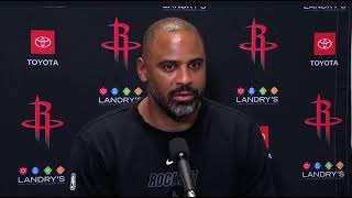 Rockets Pregame Ime Udoka Talks Teams Young Cores [upl. by Kaylee753]