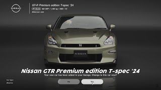 Nissan GTR Premium edition Tspec 24  Gran Turismo 7 PS5 [upl. by Notla]