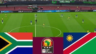 South Africa 4 vs 0 Namibia LIVE CAF 2024 match highlights  Video game simulation pes 2021 [upl. by Adleremse]