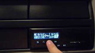 How To Manual Entry On Stoneridge Digital Tachograph Machine [upl. by Tnecniv]