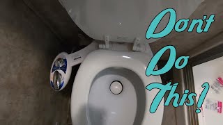 8 Things NOT to do when installing a Bidet in an RV [upl. by Spense]