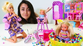 Barbie meslek seçiyor Sevcan ile kız videoları derlemesi  1 [upl. by Aisetra251]