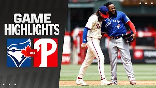 Blue Jays vs Phillies Game Highlights 5824  MLB Highlights [upl. by Leeda759]