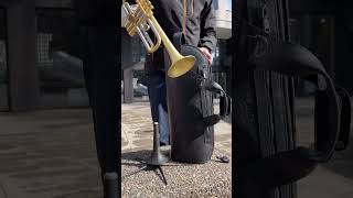 Custom Yamaha Trumpet Customized by KGUmusic  Trumpet Single Gig Bag by MGLeatherWork [upl. by Ridglee]