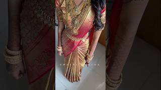 Mermaid saree draping for our bride [upl. by Nioe]