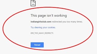 Fix ERRTOOMANYREDIRECTSThis page isn’t working in google chrome [upl. by Renrew633]