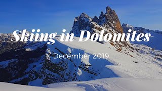 Skiing in Dolomites 2019  Sella Ronda Val Gardena Marmolada GoPro74K [upl. by Dickens]