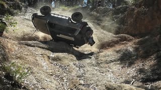 Serious 4x4 Roll Over amp Recovery Inc Slow Mo Replay  Widow Maker Coffs Harbour [upl. by Neirrad]